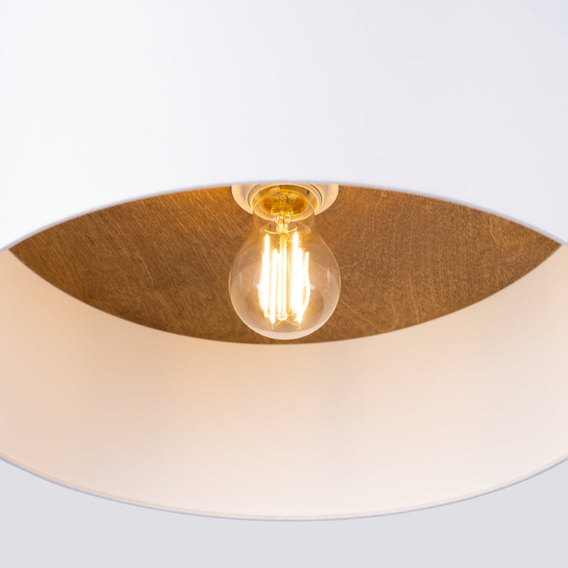 Plafonnier Bois Intérieur blanc/marron clair