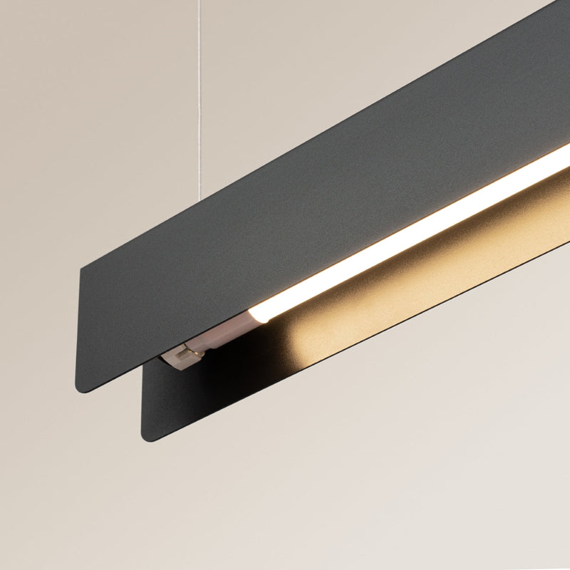 Lampe suspendue Barre Moderne noir