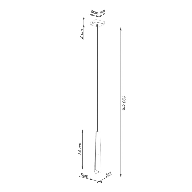Suspension Prisme Moderne 1 blanc