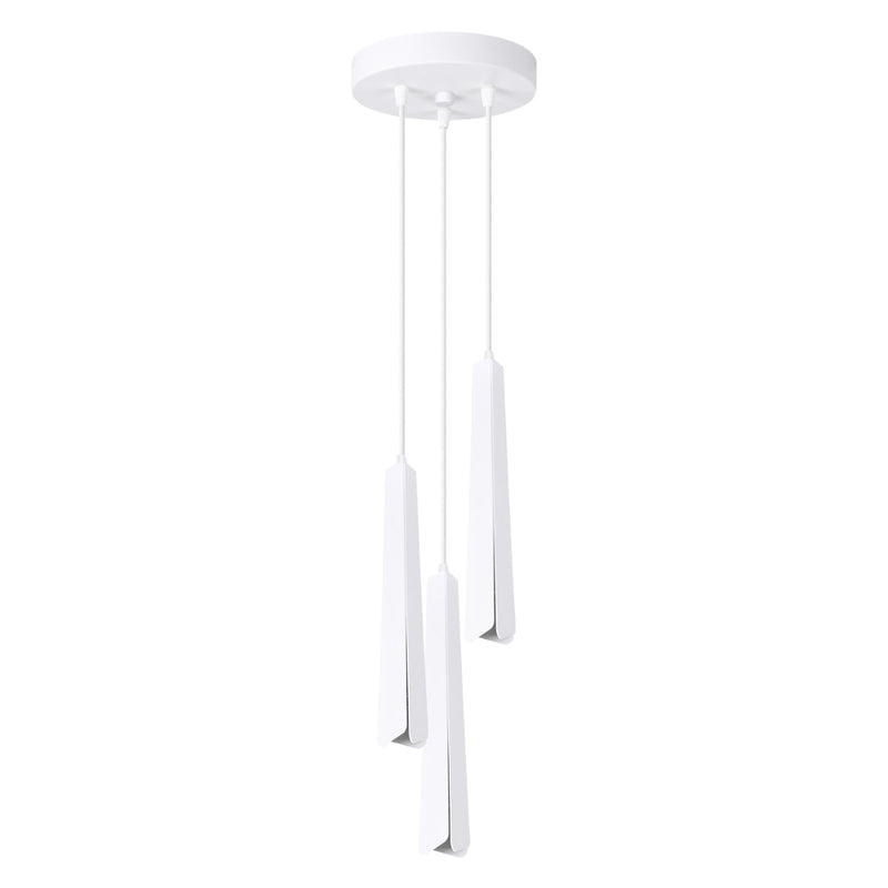 Suspension Prisme Moderne 3P blanc