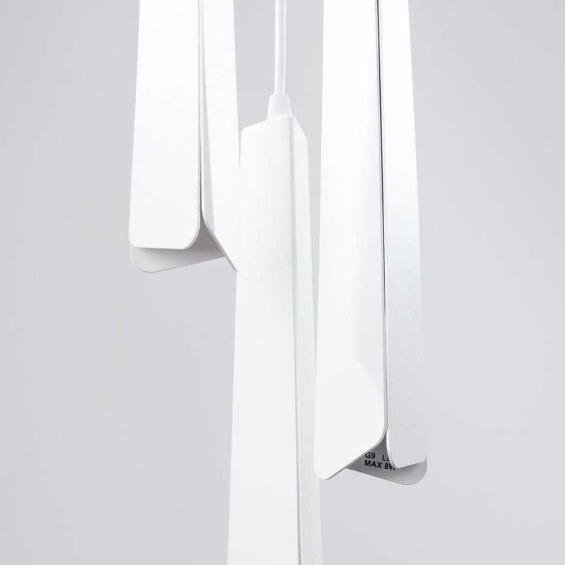 Suspension Prisme Moderne 3P blanc