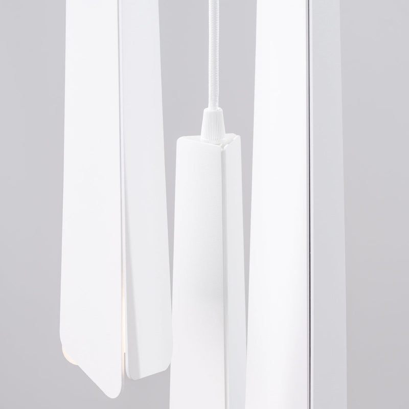 Suspension Prisme Moderne 3P blanc