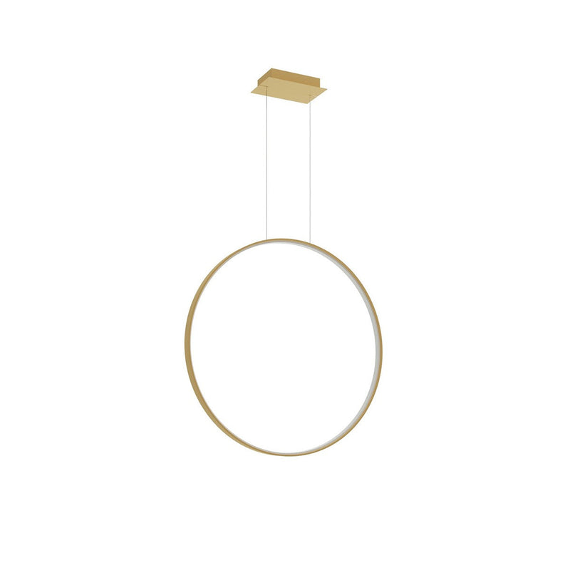 Lampe suspendue Anneau Solis 78 doré 4000K