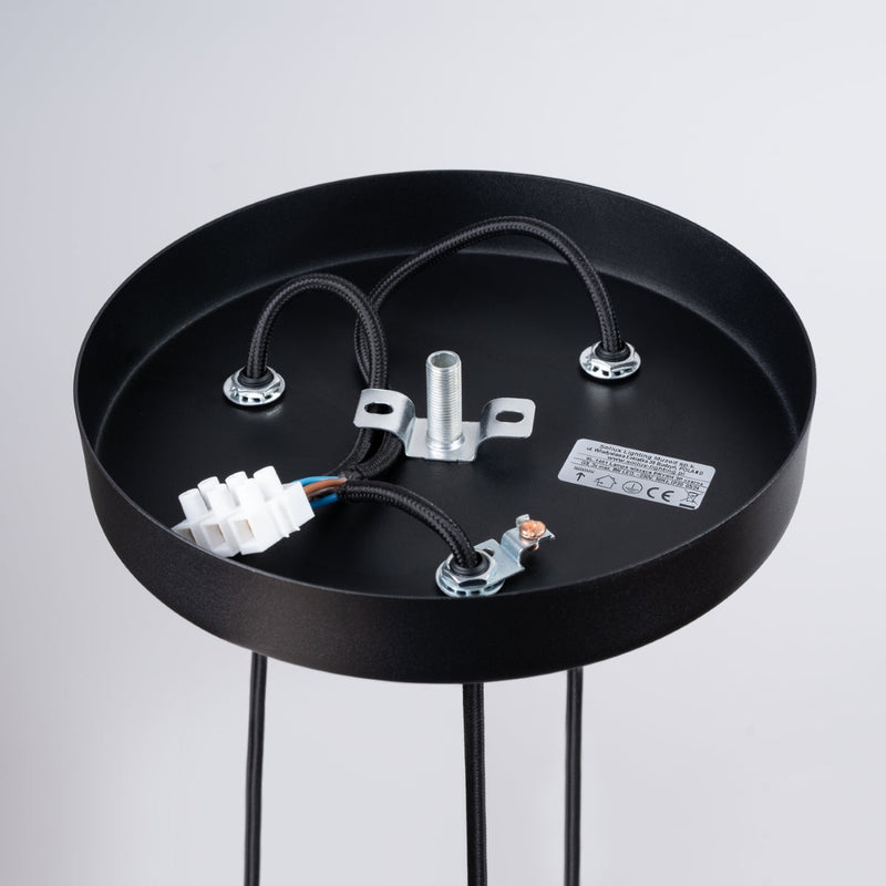 Suspension Prisme Moderne 3P noir