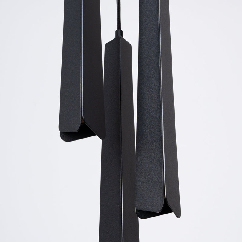 Suspension Prisme Moderne 3P noir
