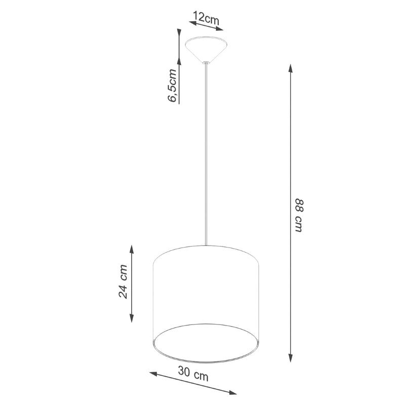 Suspension Loft Cylindrique 30 blanc