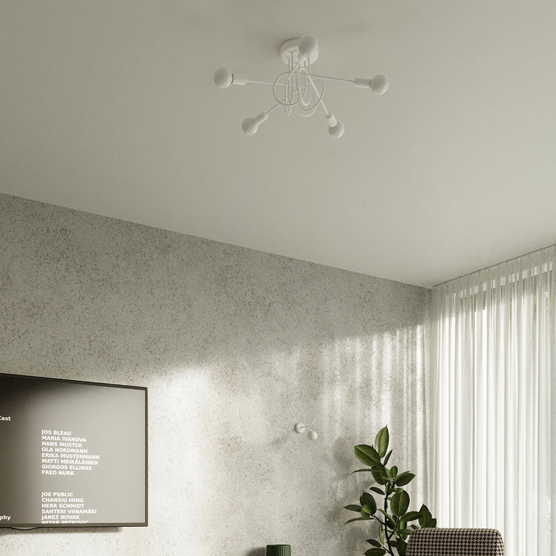 Applique Loop Moderne blanc