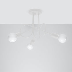 Lustre Loop Moderne 3 blanc