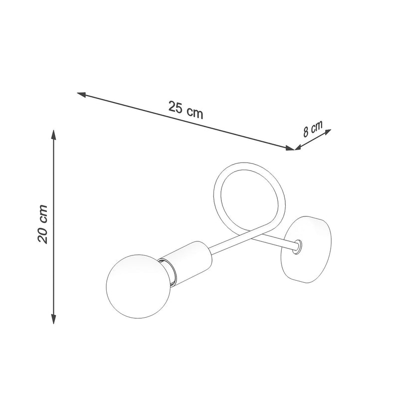 Applique Loop Moderne chrome