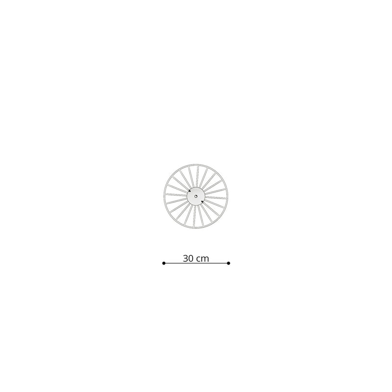 Suspension Roue Lumineuse 30 noir
