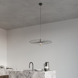 Suspension Roue Lumineuse 30 noir
