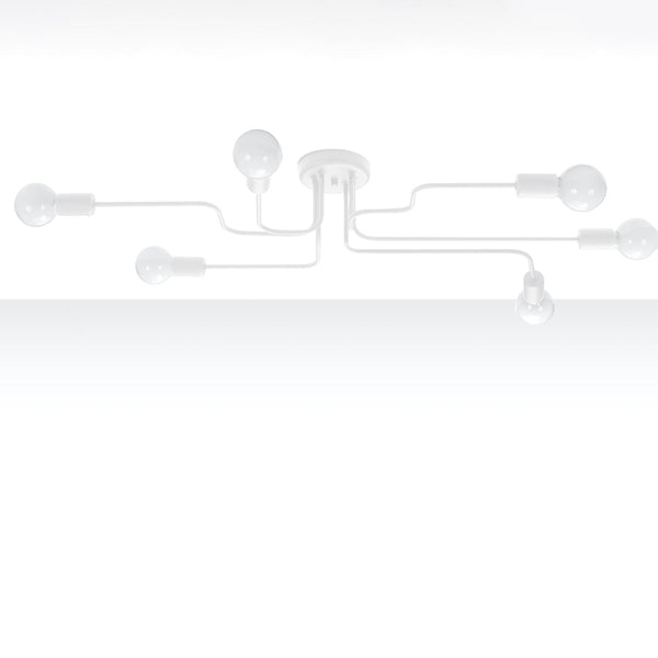 Lustre Design Flex 6 blanc