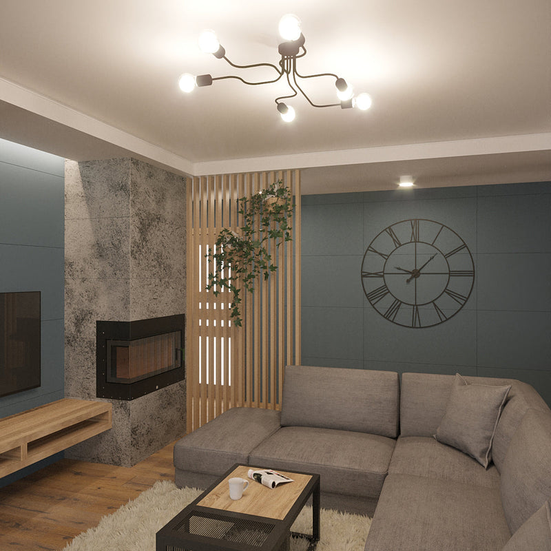 Lustre Design Flex 6 blanc