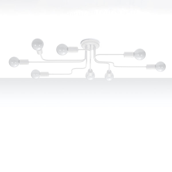 Lustre Design Flex 8 blanc