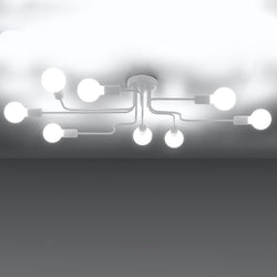 Lustre Design Flex 8 blanc