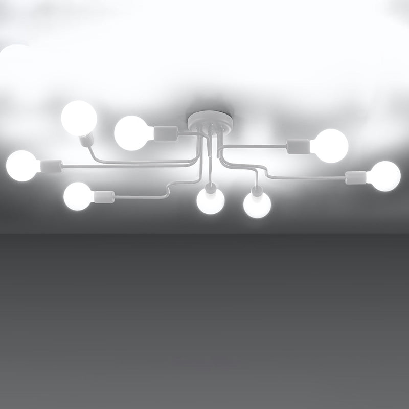 Lustre Design Flex 8 blanc