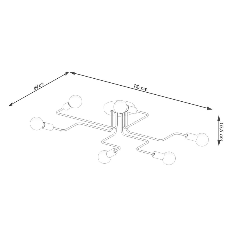 Lustre Design Flex 6 noir