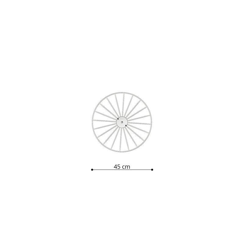 Suspension Roue Lumineuse 45 noir