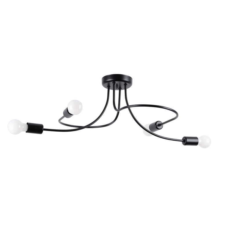 Lustre Twist Moderne 4 noir