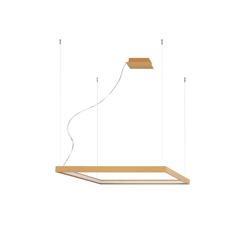 Lustre Carré Pure M doré 3000K