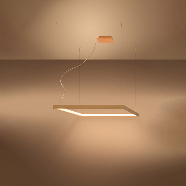 Lustre Carré Pure M doré 3000K