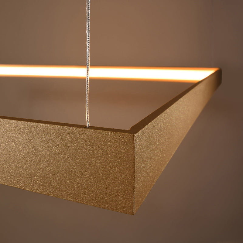 Lustre Carré Pure M doré 3000K