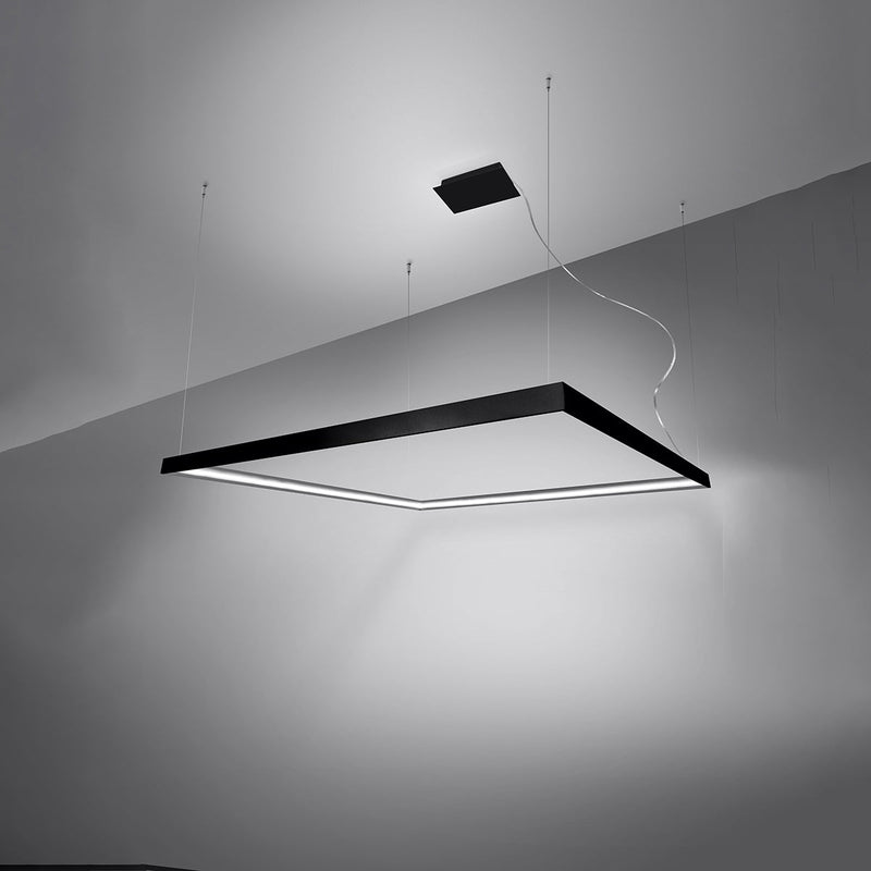 Lustre Carré Pure M noir 4000K