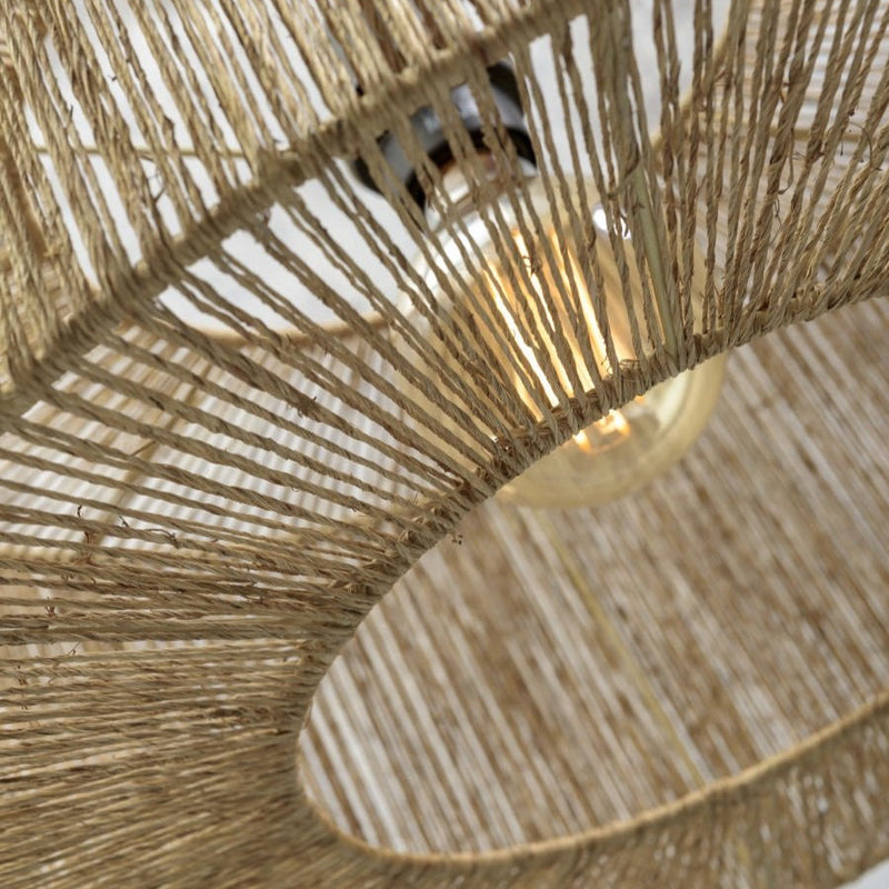 Plafonnier Iguazu Rond Jute Naturel 50 cm