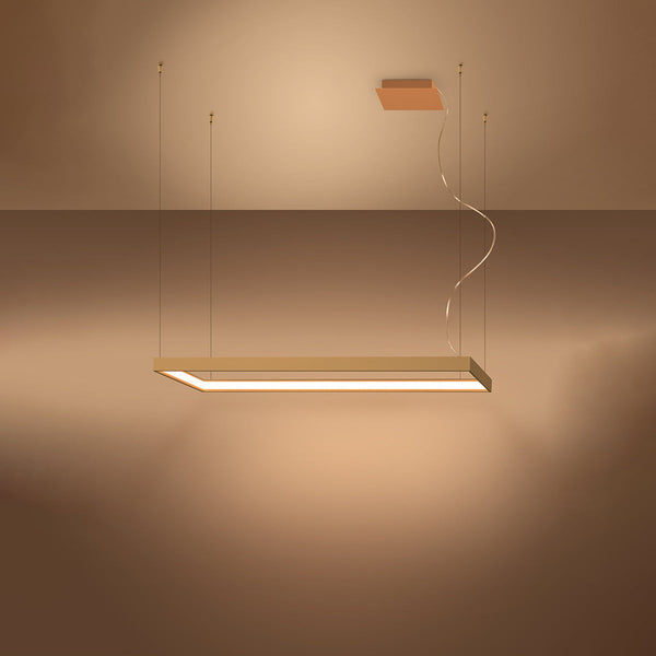 Lustre Rectangle Pure M doré 3000K