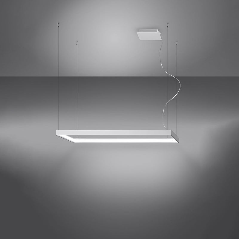 Lustre Rectangle Pure M blanc 4000K