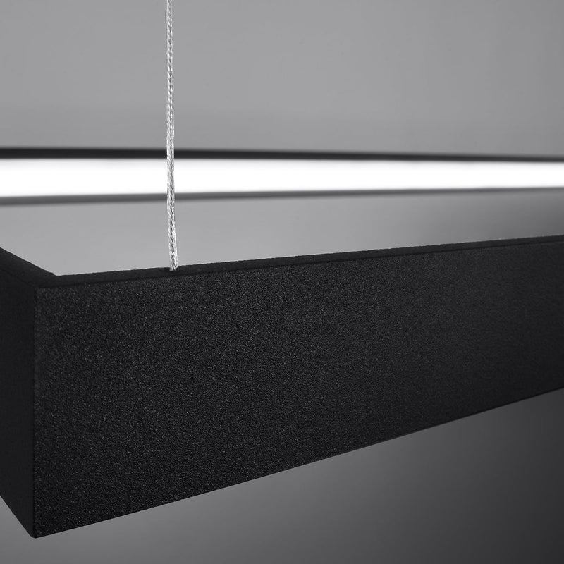 Lustre Rectangle Pure M noir 4000K