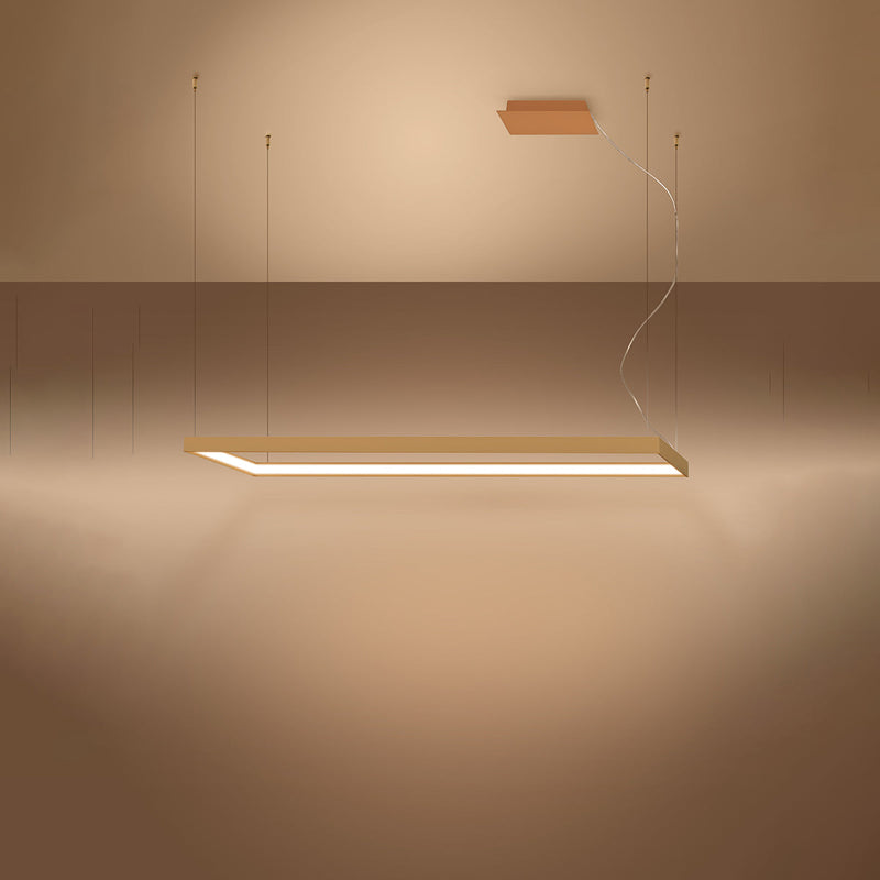 Lustre Rectangle Pure L doré 3000K