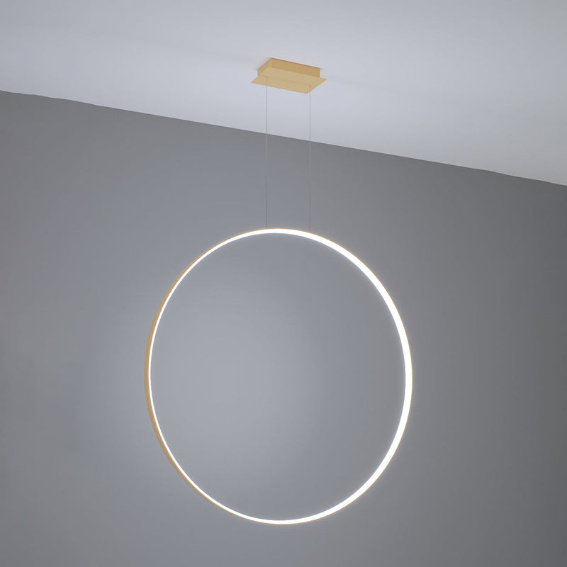 Lampe pendante Anneau Solis 110 doré LED 4000K