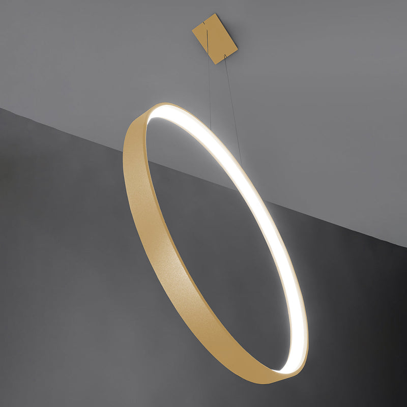 Lampe pendante Anneau Solis 110 doré LED 4000K