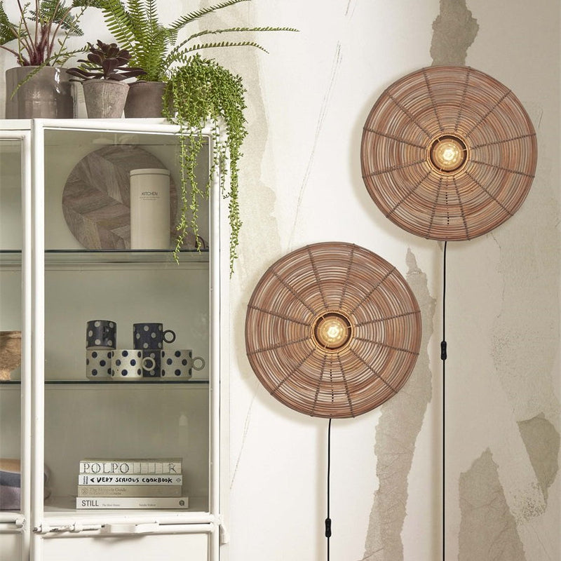 Applique Murale Tanami Rotin Naturel 55 cm