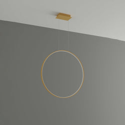 Lampe pendante Anneau Solis 78 doré LED 3000K