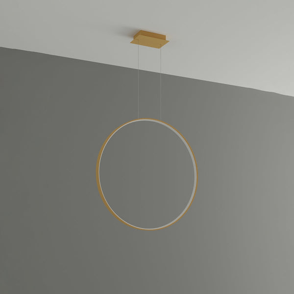 Lampe pendante Anneau Solis 78 doré LED 3000K