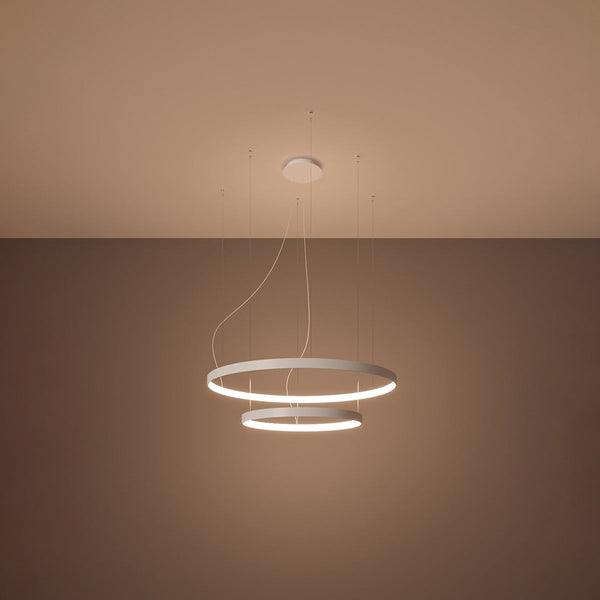 Lustre Anneau Solis 2 55/78 blanc LED 3000K