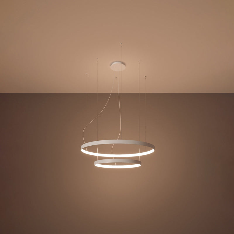 Lustre Anneau Solis 2 55/78 blanc LED 3000K