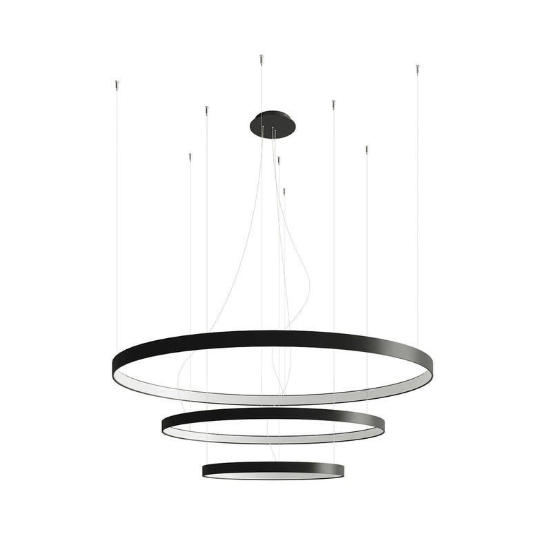 Lustre Anneau Solis 3 55/78/110 noir LED 4000K
