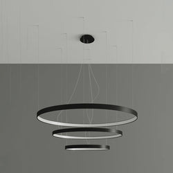 Lustre Anneau Solis 3 55/78/110 noir LED 4000K