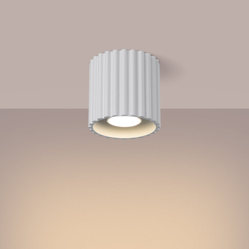 Plafonnier AURA 1 blanc GU10