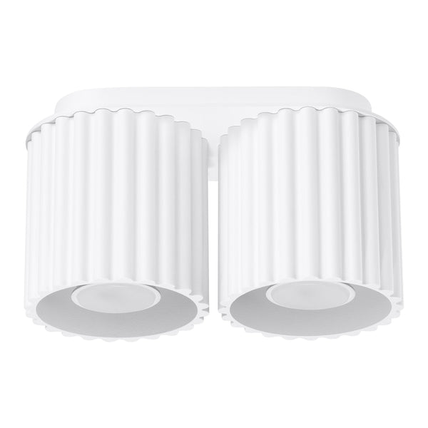 Plafonnier AURA 2 blanc GU10