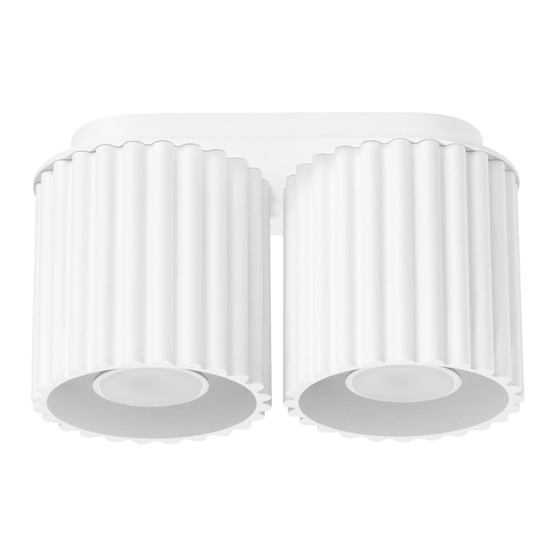 Plafonnier AURA 2 blanc GU10