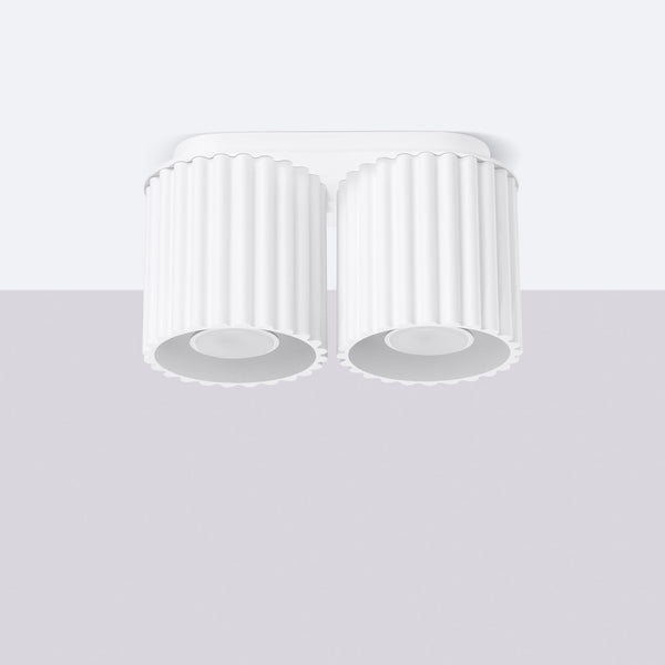 Plafonnier AURA 2 blanc GU10