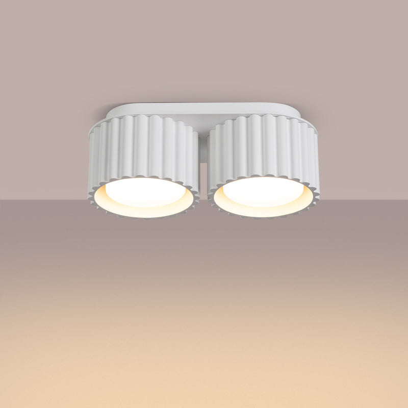 Plafonnier AURA 2 blanc Gx53