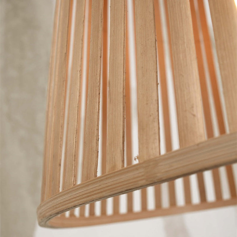 Suspension Merapi Bambou Naturel Évasée 40 cm