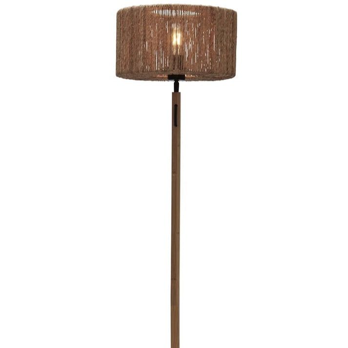 Lampadaire Iguazu Jute et Bambou Naturel 125 cm