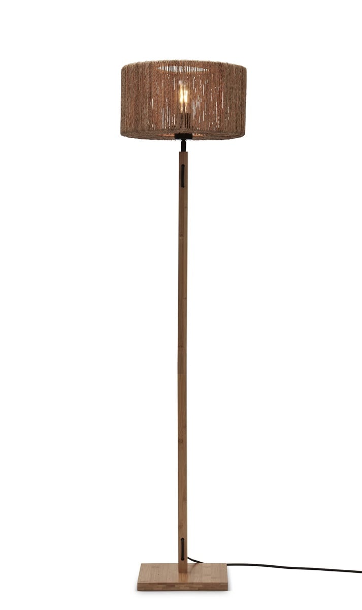 Lampadaire Iguazu Jute et Bambou Naturel 125 cm