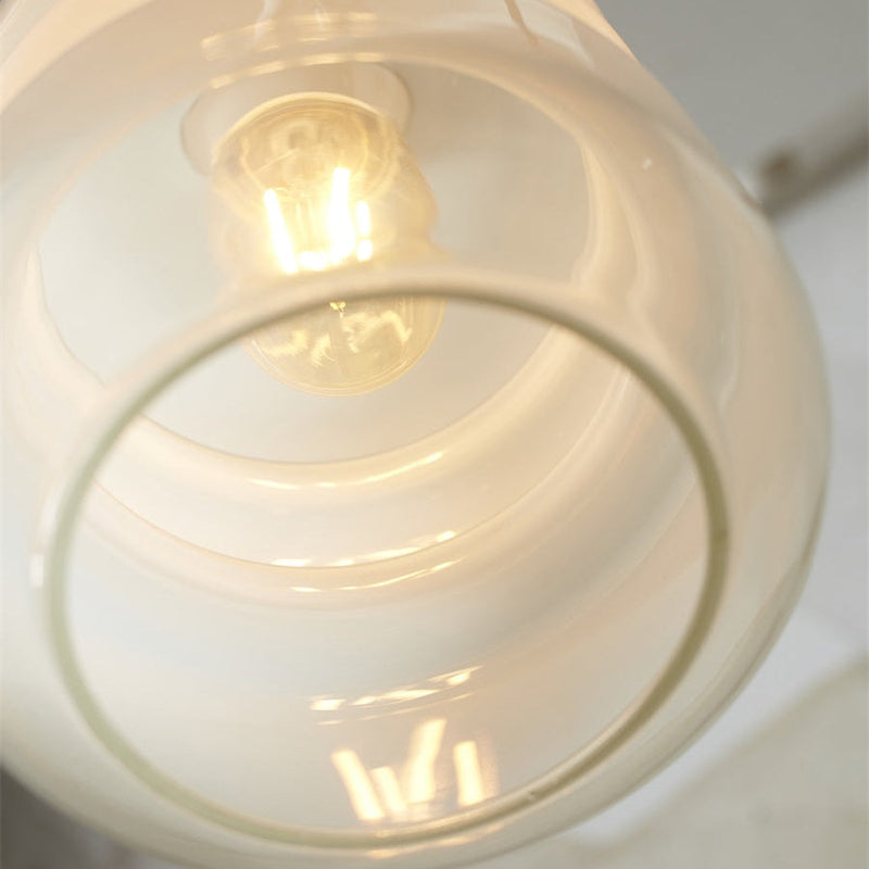 Suspension Verona Verre Dégradé Blanc Ø15 cm